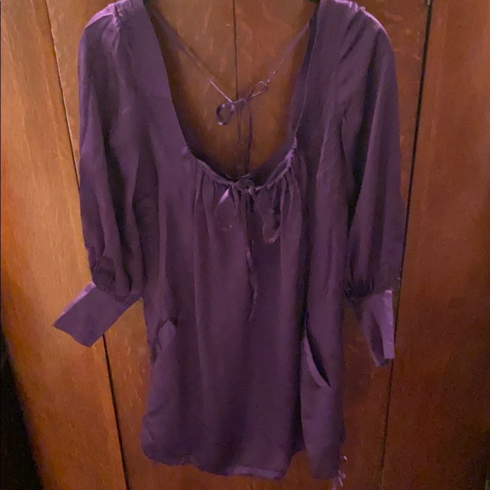 Purple Bebe mini shift dress